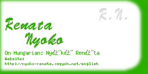 renata nyoko business card